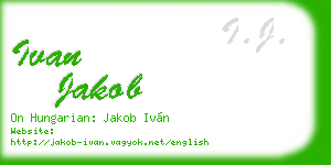 ivan jakob business card